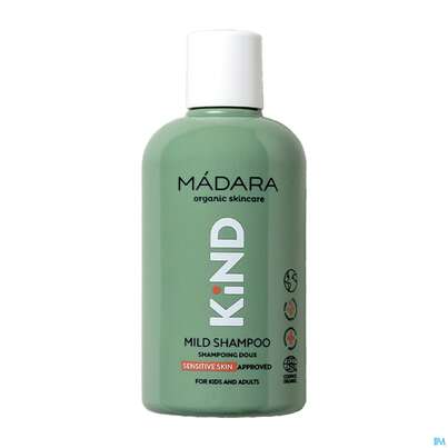 Sie sehen eine Packung Shampoon Madara Kind Mild 250ml, Produktbild: 01 Shampoon Madara Kind Mild 250ml, A-Nr.: 5708815 - 01