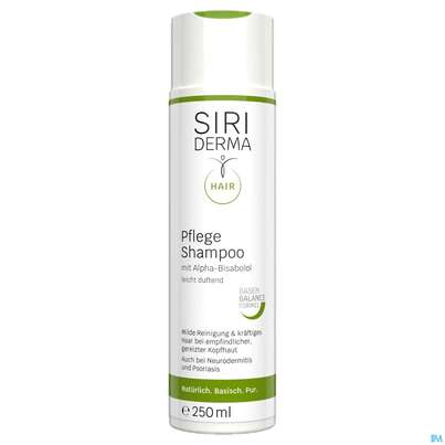 Sie sehen eine Packung Shampoon Siriderma Pflege Ohne Duftstoffe 250ml, Produktbild: 02 Shampoon Siriderma Pflege Ohne Duftstoffe 250ml, A-Nr.: 3849569 - 02