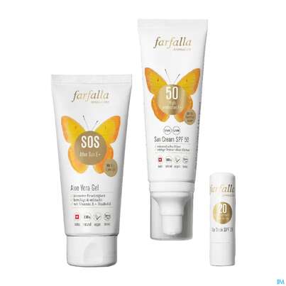 Sie sehen eine Packung Sonnenprodukte Farfalla High Protection E+ Sun Cream Spf50 80ml, Produktbild: 04 Sonnenprodukte Farfalla High Protection E+ Sun Cream Spf50 80ml, A-Nr.: 5935770 - 04