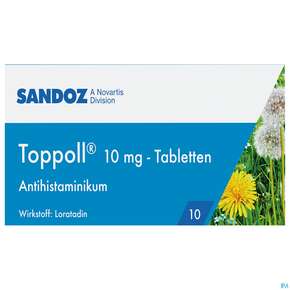 Toppoll Tabl 10mg 10st, A-Nr.: 4207608 - 01