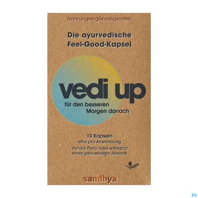 Sie sehen eine Packung Vedi Up Feel Good Kapseln 10st, Produktbild: 01 Vedi Up Feel Good Kapseln 10st, A-Nr.: 5826265 - 01
