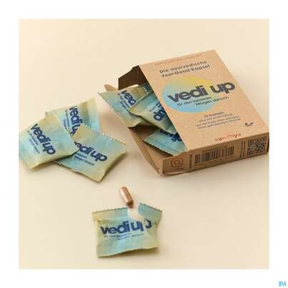Sie sehen eine Packung Vedi Up Feel Good Kapseln 10st, Produktbild: 06 Vedi Up Feel Good Kapseln 10st, A-Nr.: 5826265 - 06