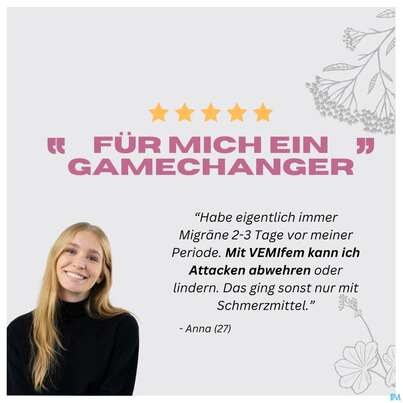 Sie sehen eine Packung Vemifem Lutschtabl 21st, Produktbild: 07 Vemifem Lutschtabl 21st, A-Nr.: 5937711 - 07