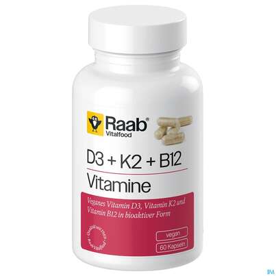 Vitamin D3+k2+b12 Kapseln Raab 60st, A-Nr.: 5871811 - 02