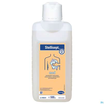 Sie sehen eine Packung Waschlotion Stellisept Med E1 97 500ml, Produktbild: 02 Waschlotion Stellisept Med E1 97 500ml, A-Nr.: 5582857 - 02