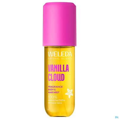Sie sehen eine Packung Weleda Fragrance Body+hair Mist Vanilla Cloud 95ml, Produktbild: 01 Weleda Fragrance Body+hair Mist Vanilla Cloud 95ml, A-Nr.: 6014428 - 01