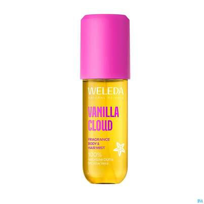 Sie sehen eine Packung Weleda Fragrance Body+hair Mist Vanilla Cloud 95ml, Produktbild: 02 Weleda Fragrance Body+hair Mist Vanilla Cloud 95ml, A-Nr.: 6014428 - 02
