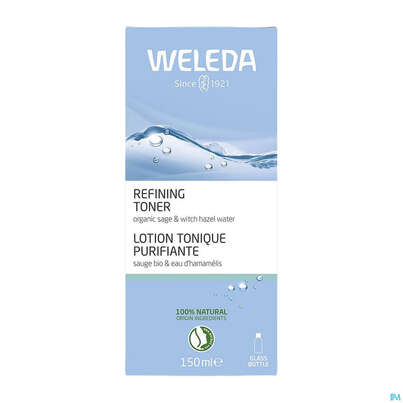 Sie sehen eine Packung Weleda Refining Hydra Toner 150ml, Produktbild: 01 Weleda Refining Hydra Toner 150ml, A-Nr.: 5902492 - 01