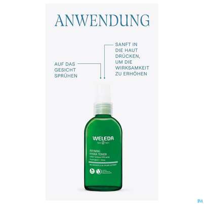 Sie sehen eine Packung Weleda Refining Hydra Toner 150ml, Produktbild: 09 Weleda Refining Hydra Toner 150ml, A-Nr.: 5902492 - 09