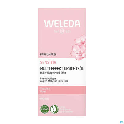 Weleda Sensitiv Gesichtsoel Mandel Multi-effect 50ml, A-Nr.: 5848404 - 01