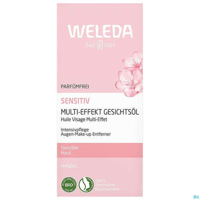 Weleda Sensitiv Gesichtsoel Mandel Multi-effect 50ml, A-Nr.: 5848404 - 02