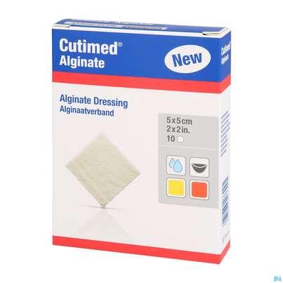 Wundverband Cutimed/alginate Hydroaktiv Steril 5x 5cm 72634 10st, A-Nr.: 5909324 - 03