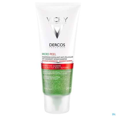 Sie sehen eine Packung Shampoon Vichy/dercos Micropeel 200ml, Produktbild: 01 Shampoon Vichy/dercos Micropeel 200ml, A-Nr.: 4733604 - 01