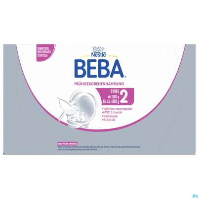 Sie sehen eine Packung Beba Fruehgeborenennahrung Stufe 2 12611 400g, Produktbild: 01 Beba Fruehgeborenennahrung Stufe 2 12611 400g, A-Nr.: 3435810 - 01