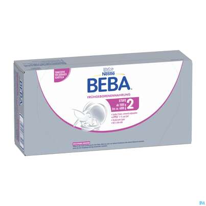 Sie sehen eine Packung Beba Fruehgeborenennahrung Stufe 2 12611 400g, Produktbild: 02 Beba Fruehgeborenennahrung Stufe 2 12611 400g, A-Nr.: 3435810 - 02