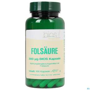 Bios Folsäure 300 µg 100 Kapseln, A-Nr.: 3891198 - 01