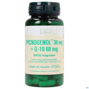 Bios Pycnogenol® 30mg + Q-10 60mg 100 Kapseln, A-Nr.: 3892743 - 01
