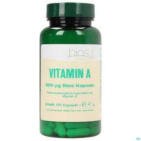 Bios Vitamin A 800 µg 100 Kapseln, A-Nr.: 3893398 - 01