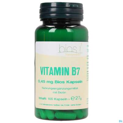 Bios Vitamin B7 0,45mg 100 Kapseln, A-Nr.: 3999180 - 01
