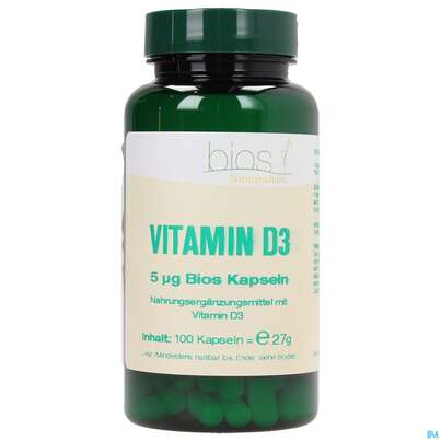 Bios Vitamin D3 5 µg 100 Kapseln, A-Nr.: 3893553 - 01