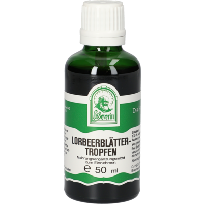 Sie sehen eine Packung LORBEERBLAETTER TROPFEN 50ML, Produktbild: 01 LORBEERBLAETTER TROPFEN 50ML, A-Nr.: 4376794 - 01