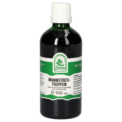 Sie sehen eine Packung MANNSTREU TROPFEN 100 ML, Produktbild: 01 MANNSTREU TROPFEN 100 ML, A-Nr.: 4402646 - 01