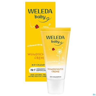 Sie sehen eine Packung Weleda Calendula Wundschutzcreme 30ml, Produktbild: 05 Weleda Calendula Wundschutzcreme 30ml, A-Nr.: 5190910 - 05
