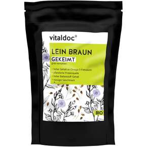 vitaldoc® BIO Lein gekeimt, grob vermahlen, A-Nr.: 5983757 - 01
