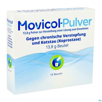 Sie sehen eine Packung Movicol Pulver Stick 10st, Produktbild: 04 Movicol Pulver Stick 10st, A-Nr.: 5525753 - 04