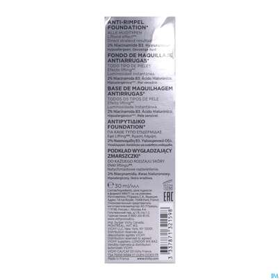 Sie sehen eine Packung Vichy Liftactiv/flexiteint Make Up Teint Nr 55 Bron 30ml, Produktbild: 12 Vichy Liftactiv/flexiteint Make Up Teint Nr 55 Bron 30ml, A-Nr.: 3392325 - 12