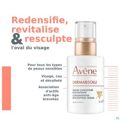 Sie sehen eine Packung Avene Dermabsolu Serum 30ml, Produktbild: 16 Avene Dermabsolu Serum 30ml, A-Nr.: 4949913 - 16