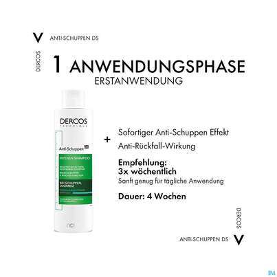 Sie sehen eine Packung Shampoon Vichy/dercos Anti-schuppen Pflege Fettiges Haar 200ml, Produktbild: 20 Shampoon Vichy/dercos Anti-schuppen Pflege Fettiges Haar 200ml, A-Nr.: 4357383 - 20