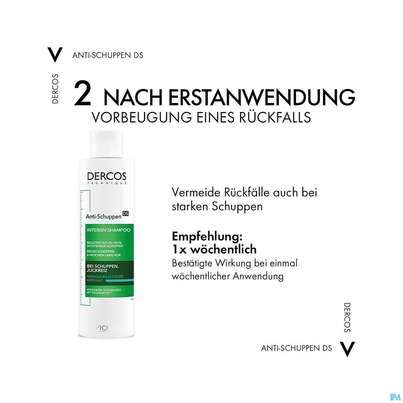 Sie sehen eine Packung Shampoon Vichy/dercos Anti-schuppen Pflege Fettiges Haar 200ml, Produktbild: 21 Shampoon Vichy/dercos Anti-schuppen Pflege Fettiges Haar 200ml, A-Nr.: 4357383 - 21