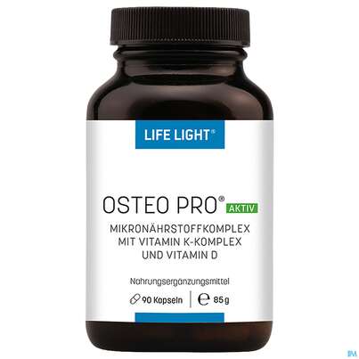 Sie sehen eine Packung Osteo Pro Aktiv Kapseln Life Light 90st, Produktbild: 03 Osteo Pro Aktiv Kapseln Life Light 90st, A-Nr.: 4288191 - 03