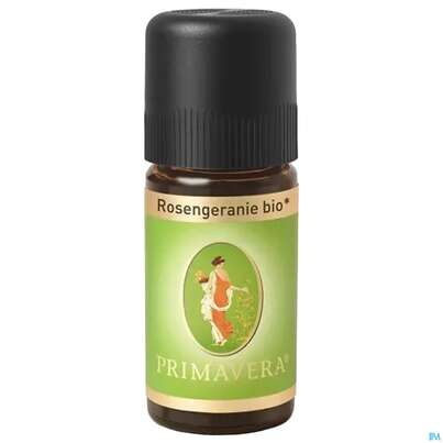 Sie sehen eine Packung Aetherische Oele Primavera Rosengeranie Bio 10ml, Produktbild: 02 Aetherische Oele Primavera Rosengeranie Bio 10ml, A-Nr.: 2305324 - 02
