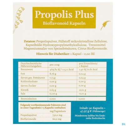 Propolis Kapseln Plus -oekopharm 90st, A-Nr.: 3049142 - 05