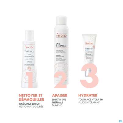 Sie sehen eine Packung Avene Tolerance/hydra-10 Fluid 40ml, Produktbild: 12 Avene Tolerance/hydra-10 Fluid 40ml, A-Nr.: 5675659 - 12