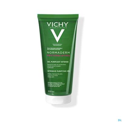 Sie sehen eine Packung Vichy Normaderm Reinigungs -gel Intensives 200ml, Produktbild: 03 Vichy Normaderm Reinigungs -gel Intensives 200ml, A-Nr.: 5060521 - 03