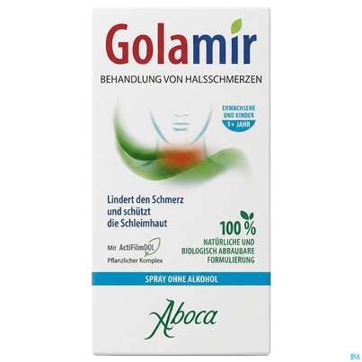 Aboca Golamir 2act Spray Ohne Alkohol Halsschmerzen Ab 1jahr 30ml, A-Nr.: 5571894 - 02