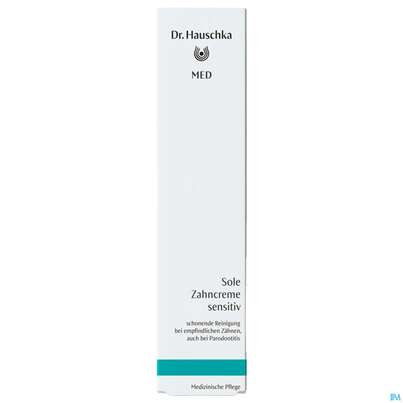Sie sehen eine Packung Dr. Hauschka Sole Zahncreme Sensitiv 75ml, Produktbild: 01 Dr. Hauschka Sole Zahncreme Sensitiv 75ml, A-Nr.: 3412832 - 01