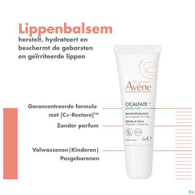 Sie sehen eine Packung Avene Cicalfate+ Regenerierender Lippenbalsam 10ml, Produktbild: 22 Avene Cicalfate+ Regenerierender Lippenbalsam 10ml, A-Nr.: 5826360 - 22