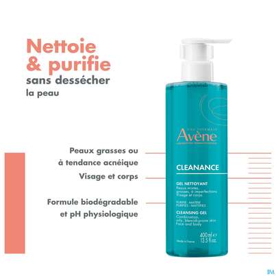 Avene Cleanance Reinigungsgel 400ml, A-Nr.: 5379122 - 10