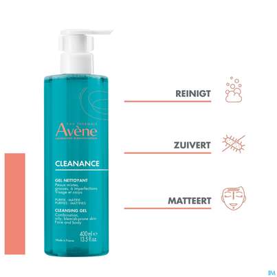 Avene Cleanance Reinigungsgel 400ml, A-Nr.: 5379122 - 15