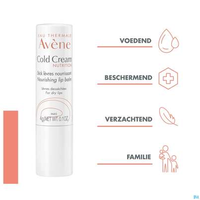Sie sehen eine Packung Avene Cold Cream Lippenpflegestift Reichhaltig 4g, Produktbild: 11 Avene Cold Cream Lippenpflegestift Reichhaltig 4g, A-Nr.: 5596894 - 11