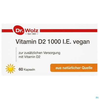 Vitamin D2 Kapseln Vegan Dr.wolz 60584 60st, A-Nr.: 4164796 - 02