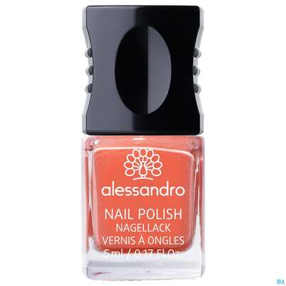 Sie sehen eine Packung Alessandro Nagellack 181 Peachy Cinderella 10ml, Produktbild: 02 Alessandro Nagellack 181 Peachy Cinderella 10ml, A-Nr.: 4626334 - 02