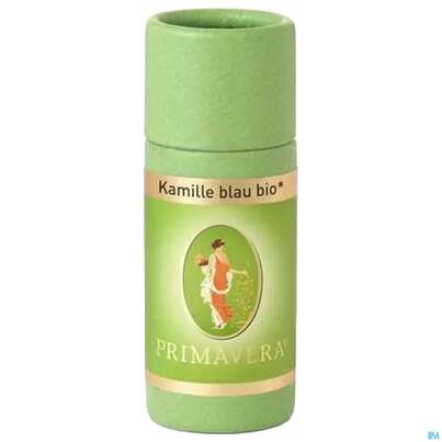 Sie sehen eine Packung Aetherische Oele Primavera Kamille Bio Blau 1ml, Produktbild: 02 Aetherische Oele Primavera Kamille Bio Blau 1ml, A-Nr.: 2604512 - 02