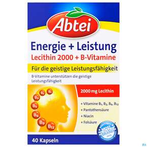 Lecithin Kapseln-abtei Plus B-vitamin Neu38 40st, A-Nr.: 3817658 - 01