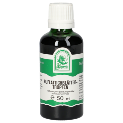 Sie sehen eine Packung HUFLATTICHBLAETTER TROPFEN 50 ML, Produktbild: 01 HUFLATTICHBLAETTER TROPFEN 50 ML, A-Nr.: 5444440 - 01