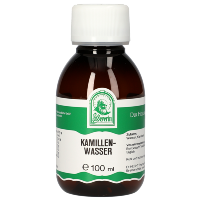 Sie sehen eine Packung KAMILLENWASSER 100 ML, Produktbild: 01 KAMILLENWASSER 100 ML, A-Nr.: 5061288 - 01